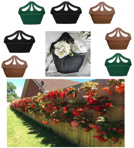 Fence wall planter plant - planter,
