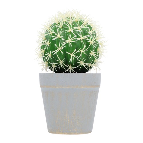 Simulated potted succulent - simulated,