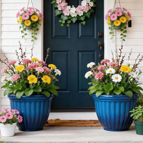 Planters outdoor pots - 15",