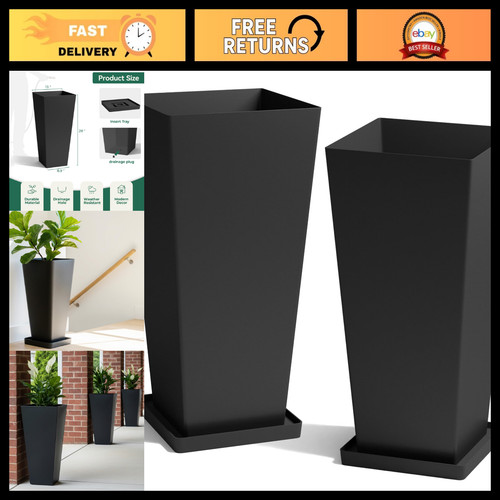 Large tall planters set - large,