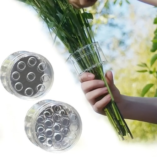 4pcs clear floral - clear, foam
